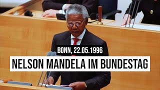 22051996 Bonn 75 Jahre Deutscher Bundestag Nelson Mandela Rede [upl. by Bosson]