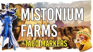 Guild Wars 2  Mistonium Farming Options in Jahai Bluffs with TacO Markers [upl. by Chiquia903]