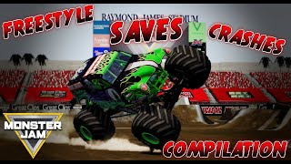 Monster Jam Freestyle Moments Compilation 1  BeamNGDrive [upl. by Ramad]