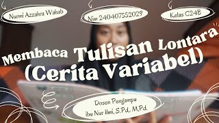 Membaca Cerita Variabel Kedalam Tulisan Lontara bahasa bugis MK Muatan Lokal [upl. by Adnawuj]