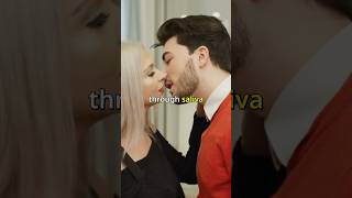 What is kissing disease mono virus saliva kiss video videos science facts fyp [upl. by Vorfeld]