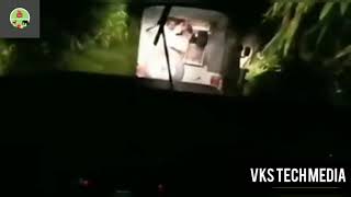 Elephant attacks Jeep at Night near  Munnar  Kerala  1000 Subscribers Target Like Subscribe [upl. by Ahsiyt]