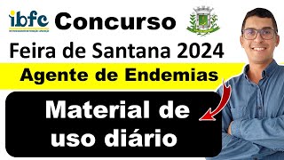 Material de uso diário ace  AGENTE DE COMBATE A ENDEMIAS  Concurso Feira de Santana 2024 ibfc [upl. by Aileda]