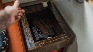 Gun Hideaway End Table  Home Defense Concealment [upl. by Tiat]