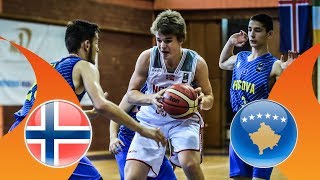 Norway v Kosovo  Class 2124  Full Game  FIBA U16 European Championship Division B 2018 [upl. by Yendys]