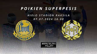 Poikien Superpesis Oulun Lippo Juniorit vs Alajärven Ankkurit 2  1k 4  8 6  2 2  1 [upl. by Gelasias]