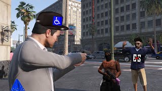 Fat Mac gets saved from getting taxed thanks to the tallest guy in Gangstar [upl. by Cummine168]