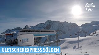 Gletscherexpress Sölden Verbindung Winterskigebiet  Rettenbachgletscher [upl. by Dympha474]