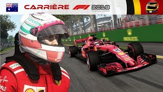 F1 2018  Carrière 22  Premier GP chez Ferrari [upl. by Aihcsrop]