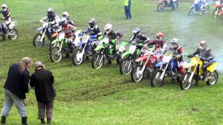 KDX 200 Riders Battle for the First Corner GNCC Rnd 1 [upl. by Aihk]