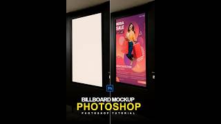 The Easy Way Billboard Mockup in Photoshop  Photoshop shorts Tutorial [upl. by Sitoiganap642]