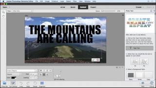 Photoshop Elements Tutorial  Creating photo text [upl. by Sunil]