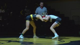 Bettendorf High School girls wrestling takes down Davenport West High School 756 [upl. by Endor]