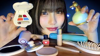 【ASMR】木のおもちゃでメイクアップロールプレイ💄🪵No Talking [upl. by Htrag]