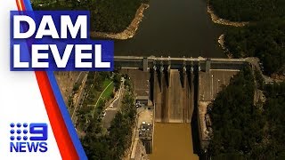 Record downpours doubles Sydney dam levels  Nine News Australia [upl. by Aihsekal740]