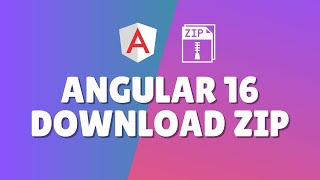 How to download zip file in Angular 16 [upl. by Amalita]