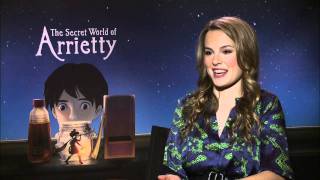 quotThe Secret World of Arriettyquot Bridgit Mendler Interview [upl. by Sair864]