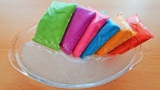 MIXING Kinetic Sand into Clear Slime Video [upl. by Jolenta]