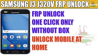 Samsung Galaxy J3 J320V FRP Bypass One Click Without Box 2020  Unlock Samsung J3 At Home [upl. by Bethesda]