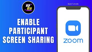 How to Enable Participant Screen Sharing in Zoom for Android [upl. by Hasila]