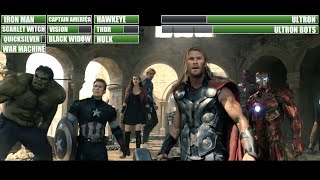 Avengers Age Of Ultron Final Battle with healthbars 12 [upl. by Carmen]