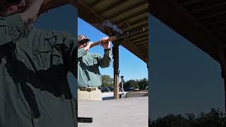 Shooting A Replica Medieval 75 Caliber Hand Cannon rangedayeveryday medieval [upl. by Tod]