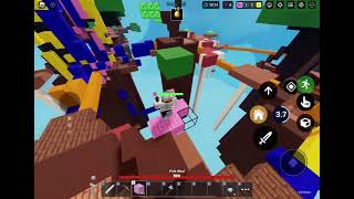 HE CLUTCHES Roblox Bedwars  ft aydenlkz [upl. by Ylla993]