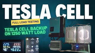 Tesla Cell Full Load Testing and Backup Check On 1250 Watt Load First Time On YouTube [upl. by Kahl939]