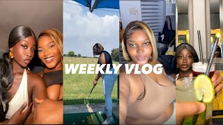 VLOG My weekends are always so fun  Living a blessed life  Shopping dinner date golf date [upl. by Keil55]