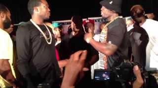 Confrontation between 50 cent and Trav former GUnit Member [upl. by Narruc]