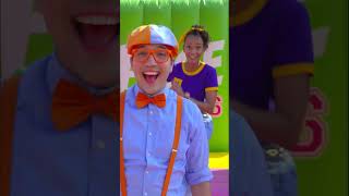 🟠Come learn a new dance in the ballpit Blippi Shorts Dancelearning [upl. by Ruffo440]