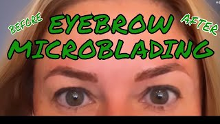 MICROBLADING EYEBROWS BEFORE AND AFTER MICRONEEDLING PERMANENT MAKEUP [upl. by Lleihsad]