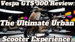 Vespa GTS 300 Review The Ultimate Urban Scooter Experience” [upl. by Him]