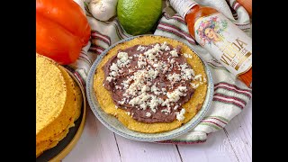 Easy Refried Black Beans Tostada Recipe [upl. by Omrelliug627]