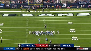 Rodrigo Blankenship Misses GameWinning Field Goal [upl. by Kin]