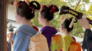 Kyoto Setsubun Festival 4K  Maiko Full Dance Performance  Beanthrowing 節分の京都 八坂神社で祇園甲部舞妓さんの舞と豆まき [upl. by Nivlac]