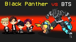 Desbloqueo BLACK PANTHER IMPOSTOR vs BTS KPOP en AMONG US ⚫️🐈‍⬛🎶 [upl. by Leuamme]