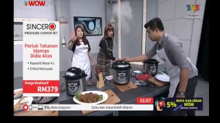 LIVE  1300  28 Nov19  TV3  SINCERO PREASURE COOKER  FIKREE amp DIANA  P2599 [upl. by Eibreh]