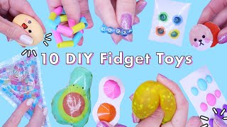 10 DIY Best Compilation TIKTOK POP IT Fidget toys VIRAL TikTok antistress fidgets [upl. by Nnaytsirk]