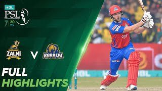 Full Highlights  Peshawar Zalmi vs Karachi Kings  Match 19  HBL PSL 7  ML2T [upl. by Dann]