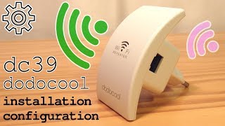 Dodocool N300 WiFi Extender • Unboxing Installation Configuration Test [upl. by Hirza913]