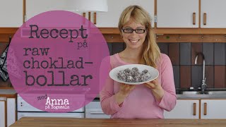 Recept på hur man bakar raw chokladbollar [upl. by Jonna]