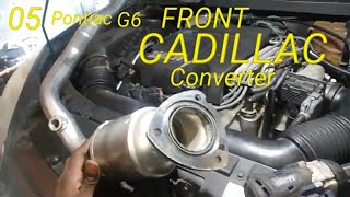 05 g6 catalytic converter FRONT replacement p0430 [upl. by Naujed]