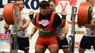 WC Powerlifting  Sen Yang  400kg squat [upl. by Ssepmet]