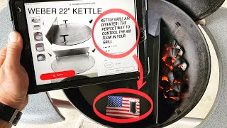 Honest Review of The Hunsaker Weber 22” Kettle Air Diverter Charcoal Basket  USA Made [upl. by Ylam]