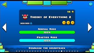 Theory Of Everyting 2 100 By RobTop 3 coins [upl. by Ozne]