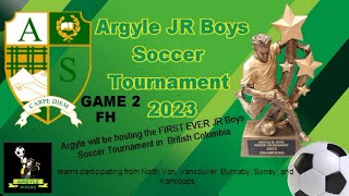 ARGYLE SECONDARY SCHOOL JR BOYS SOCCER TOURNAMENT 2023 GAME 2 FIRST HALF [upl. by Mady]