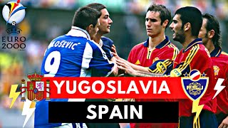 Spain vs Yugoslavia 43 All Goals amp highlights  UEFA Euro 2000 [upl. by Hannah]