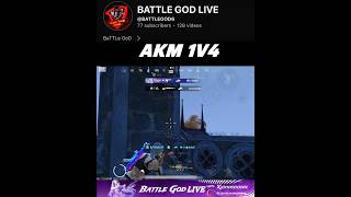 AKM 1v4 BATTLEGOD6 pubgmobile viralvideo subscribe gaming shorts battlegodgaming [upl. by Redna]