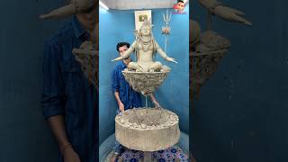 Bholenath 🔱🚩  How to make Shiva idol made of clay shivaidol Mahadevidol makingMahadev [upl. by Abroms]